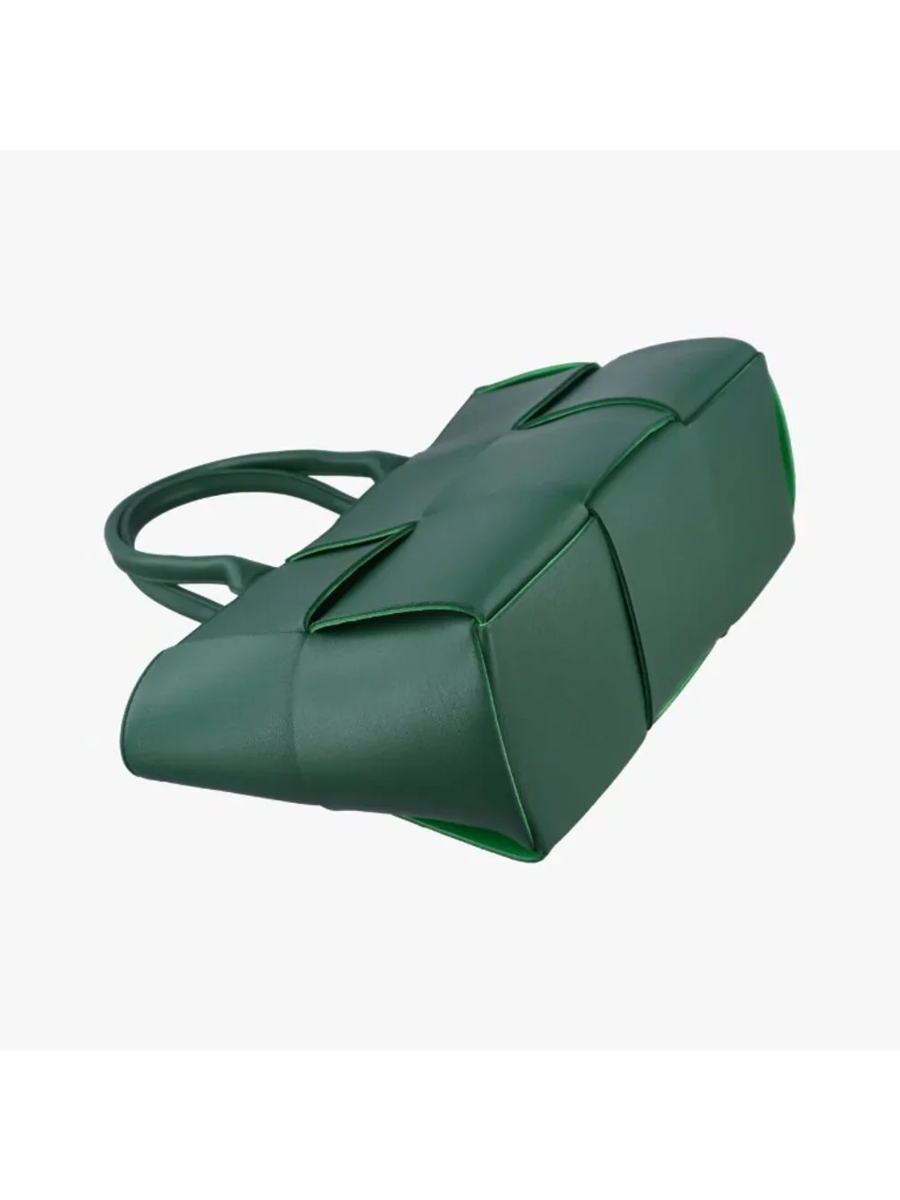 Bottega Veneta the Arco Tote Green Lambskin